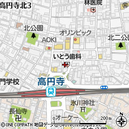 ユニーブル杉並高円寺周辺の地図