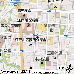 吉野家江戸川区役所前店周辺の地図