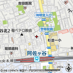 東京都杉並区阿佐谷北2丁目15-4周辺の地図
