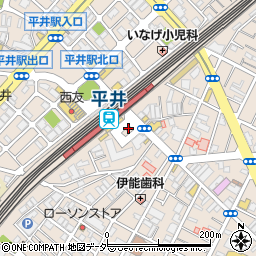 小松川警察署平井駅前交番周辺の地図