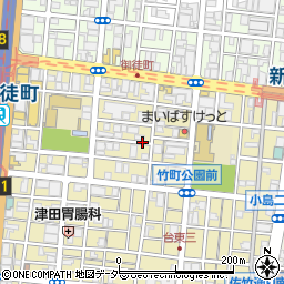 東京都台東区台東4丁目周辺の地図