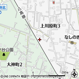 東京都昭島市上川原町3丁目14周辺の地図