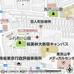 東京都新宿区百人町3丁目25-1周辺の地図