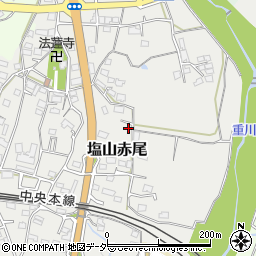 山梨県甲州市塩山赤尾332周辺の地図