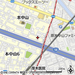 千葉県船橋市本中山5丁目3-17周辺の地図