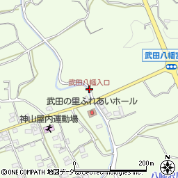 武田八幡入口周辺の地図