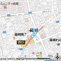 せんきち篠崎駅前店周辺の地図