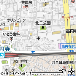 タイムズ高円寺北第７駐車場周辺の地図
