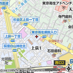 早稲田アカデミー荻窪校周辺の地図