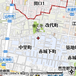 東京都新宿区赤城下町31周辺の地図
