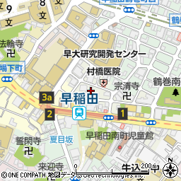 東京都新宿区早稲田町68周辺の地図