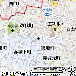 東京都新宿区築地町7周辺の地図