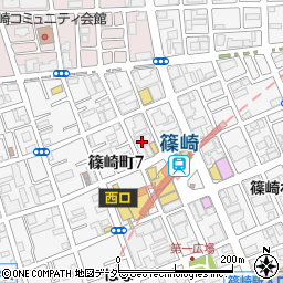 山内農場 篠崎北口駅前店周辺の地図