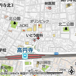 高円寺 焼鳥 大将 3号店周辺の地図
