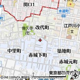 東京都新宿区赤城下町51周辺の地図