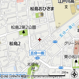 東京都江戸川区松島2丁目33周辺の地図