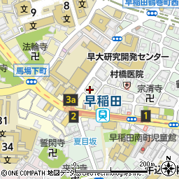 東京都新宿区馬場下町63周辺の地図