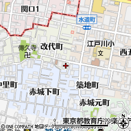 東京都新宿区改代町1周辺の地図