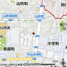 東京都新宿区山吹町10周辺の地図