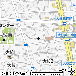 東京都江戸川区大杉2丁目9-2周辺の地図