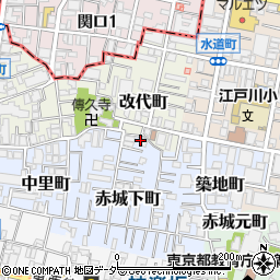 東京都新宿区赤城下町48周辺の地図