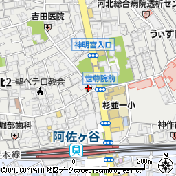 なか卯阿佐ヶ谷駅北口店周辺の地図