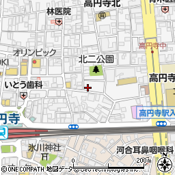 タイムズ高円寺北第５駐車場周辺の地図