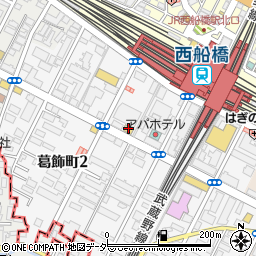 日能研西船橋校周辺の地図
