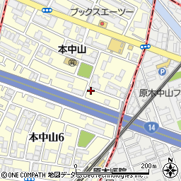 千葉県船橋市本中山5丁目3-12周辺の地図
