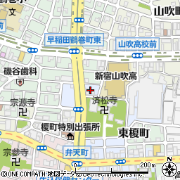 東京都新宿区榎町78周辺の地図