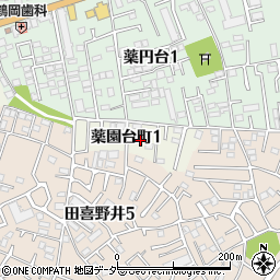 千葉県船橋市薬園台町周辺の地図