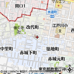 東京都新宿区改代町2周辺の地図