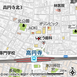 高円寺銀座商店会協同組合周辺の地図