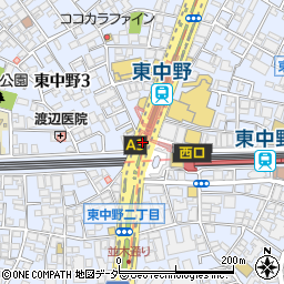 東中野駅周辺の地図