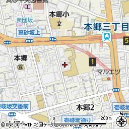 東京都文京区本郷2丁目38-4周辺の地図