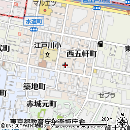 東京都新宿区西五軒町4周辺の地図