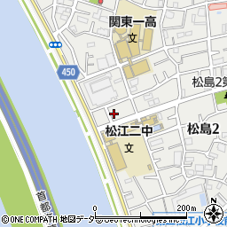 東京都江戸川区松島2丁目4周辺の地図