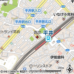 壱角家 平井店周辺の地図