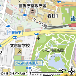 小石川後楽園トイレ２周辺の地図