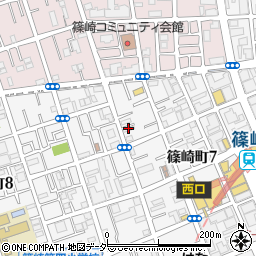 プリミエール篠崎周辺の地図