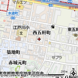 東京都新宿区西五軒町5-13周辺の地図