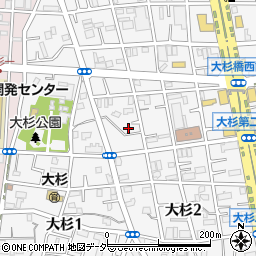 東京都江戸川区大杉2丁目8-12周辺の地図