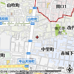 東京都新宿区山吹町8周辺の地図