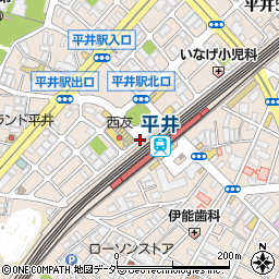 ドトールコーヒーショップ 平井北口店周辺の地図