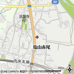 山梨県甲州市塩山赤尾341周辺の地図