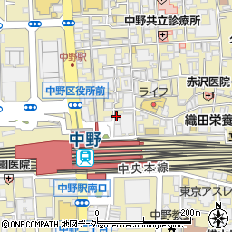 ほていちゃん 中野北口店周辺の地図