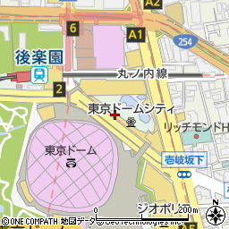 あんこのやまか　東京ドームラクーア店周辺の地図
