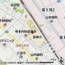 韮崎市立韮崎小学校周辺の地図