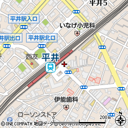 大黒屋平井駅前店周辺の地図