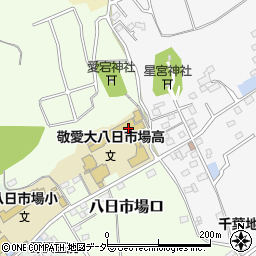 敬愛大学八日市場高等学校周辺の地図
